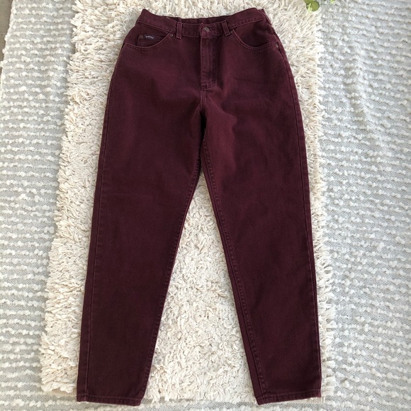 SOLD Vintage Rider maroon high waisted jeans - Picture 2 of 8